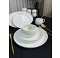 Bobigny 25-piece 6-Persons Porcelain Dinnerset