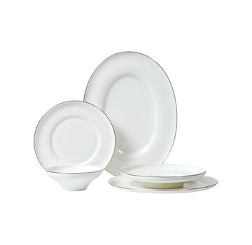 BRICARD MACON DINNER SET WITH-GOLD 25-DELIG | 6 PERSONS