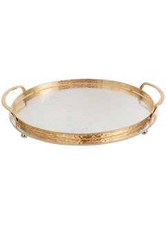 TEPSİ 36X23 CM ALTIN-GÜMÜŞ