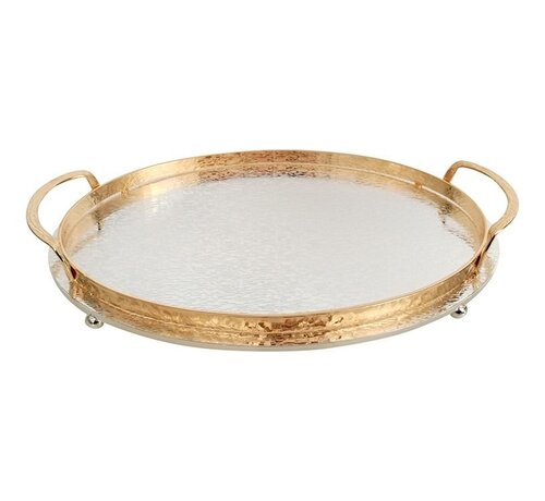 TABLETT 36X23 CM GOLD-SILBER