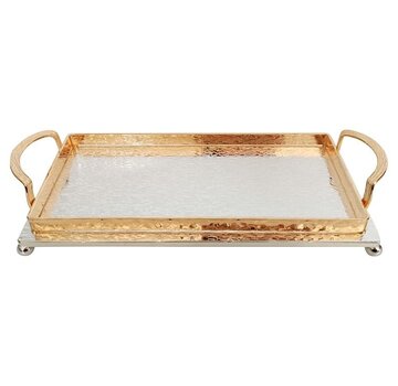 TEPSİ 30X14 CM ALTIN-GÜMÜŞ