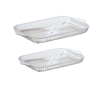 SET DE PLATEAUX EN PLASTIQUE 2 PIÈCES