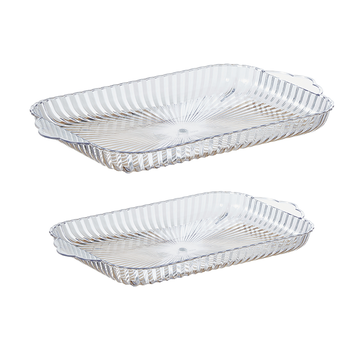 SET DE PLATEAUX EN PLASTIQUE 2 PIÈCES