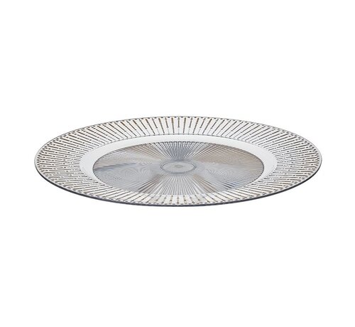 Assiette en plastique / Ø33 CM doré