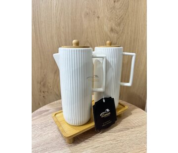 OIL AND VINEGAR SET WITH STAND