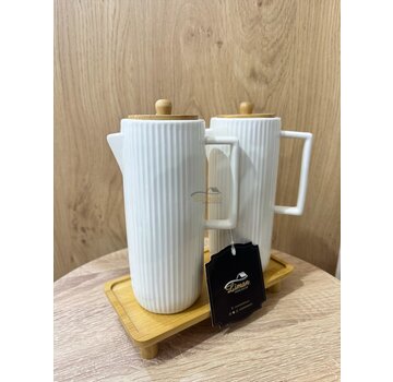 OIL AND VINEGAR SET WITH STAND