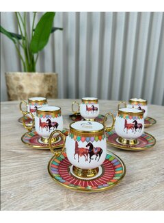 ACR ACR Wilshire Kaffeetasse Set für 6 Personen  rot