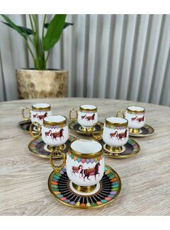 ACR ACR Wilshire Coffee Cup Set for 6 Person Black