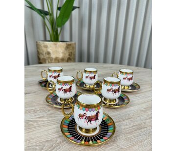 ACR ACR Wilshire 6 Kişilik Kahve Fincanı Takımi Siyah
