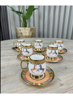 ACR ACR Wilshire Coffee Cup Set for 6 Person jaune