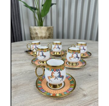 ACR ACR Wilshire Espressoset 12 Delig | 6 Persoons Geel