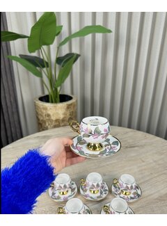 ACR ACR Olivette Coffee Cup Set for 6 Person Pink