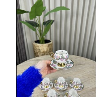 ACR ACR Olivette Espressoset 12 Delig | 6 Persoons Roze