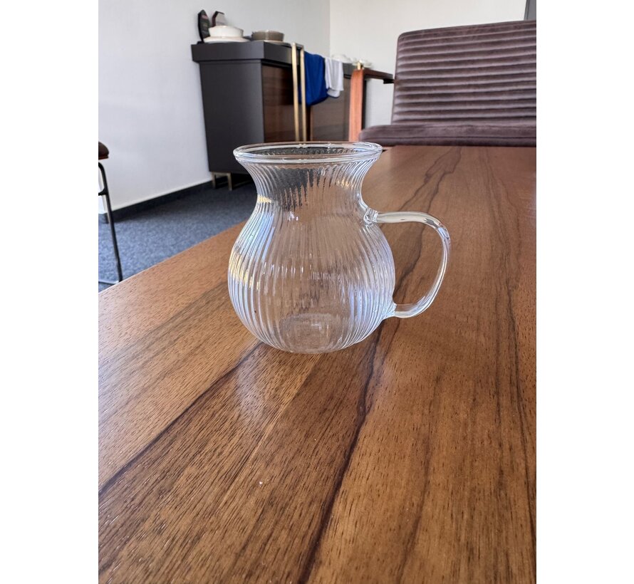 Ribbled Tombik  6'li Borosilikat Caybardagi 200 ml
