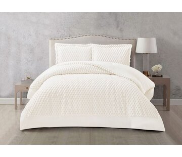 HAYAL BEDSPREAD SET / 260X240 CM WHITE 3-PIECE