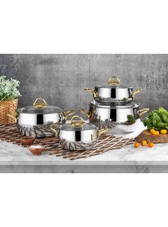 polochef Polochef Proline Pfannenset 8-teilig Gold