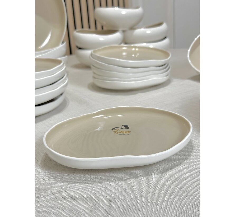 Cupid Beige Serviettenset 25 Stück / 6 Personen