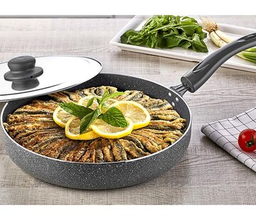 polochef Polo Chef chupra granite 32cm fish Pan (not INCUTION suitable )
