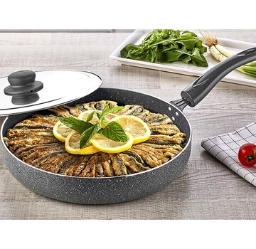 polochef Poêle à poisson Polo Chef chupra granite 32cm (ne convient pas à l'INCUTION )