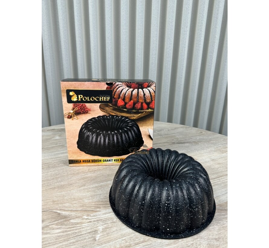 Polochef  Damla Casting Cake Mold Black