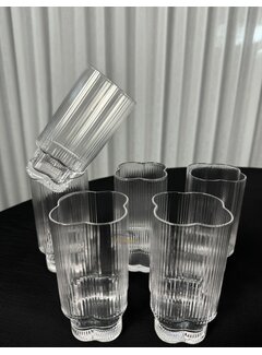 Flower Longdrinkgläser 6 Stück 350 ml