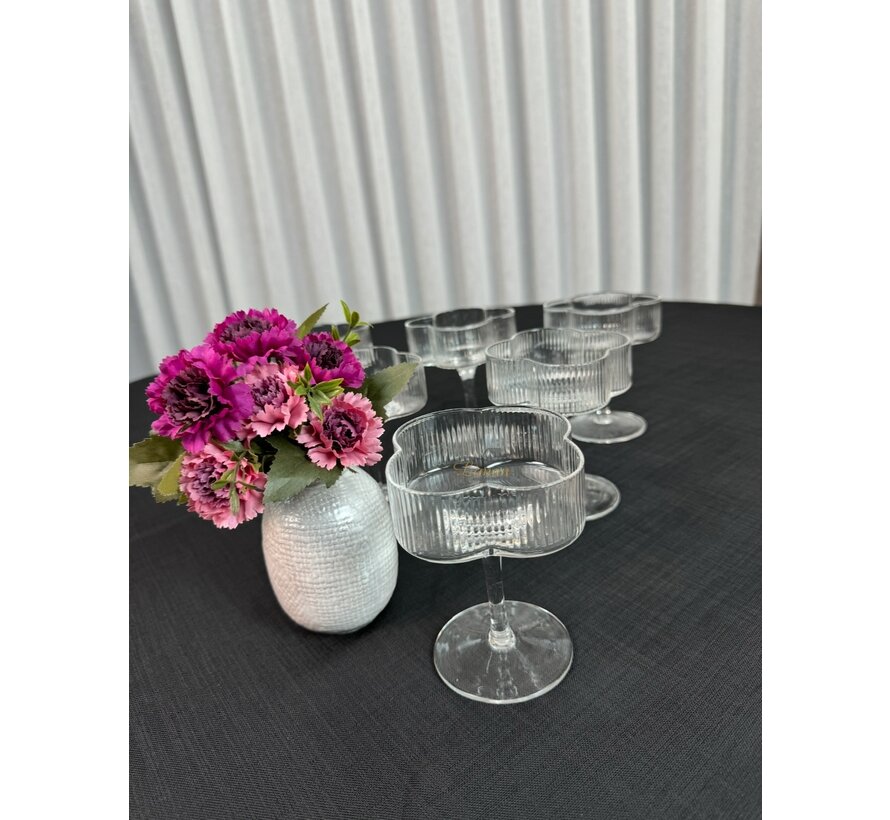 Flower Cocktail-/champagneglas 6 Delig - 160 ml