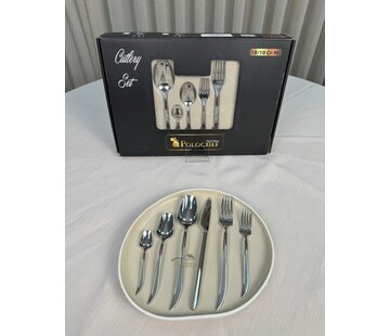 Ensemble de couverts Polochef Quatro 36 pièces 6 personnes Argent
