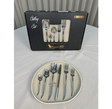 Polochef Quatro Cutlery Set 36-piece 6-person Silver