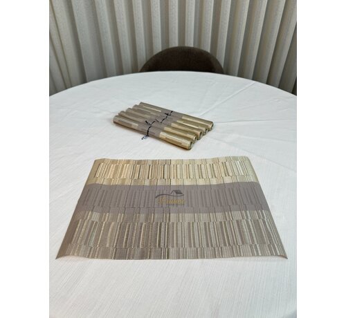 AMERIKAN SERVIS 6 PARÇA KAHVERENGİ - TAUPE