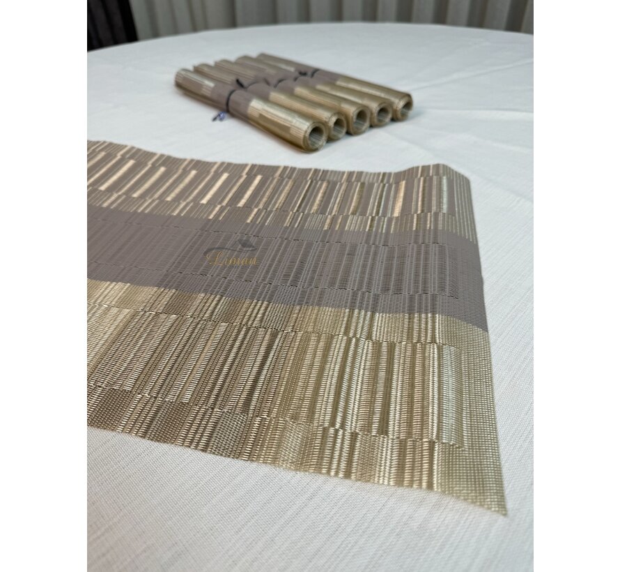 AMERIKAN SERVIS 6 PARÇA KAHVERENGİ - TAUPE