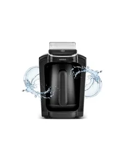 Karaca Hatır Aqua Machine à Café Turque Automatique avec Réservoir d'Eau, Noir