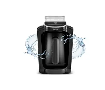 Karaca Hatır Aqua Machine à Café Turque Automatique avec Réservoir d'Eau, Noir