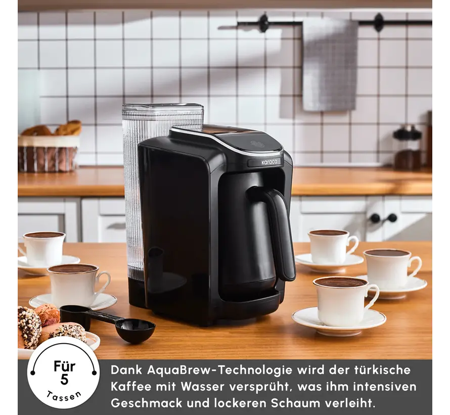 Karaca Hatır Aqua WaterTank Automatic Turkish Coffee Machine Black
