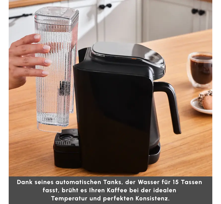 Karaca Hatır Aqua WaterTank Automatic Turkish Coffee Machine Black