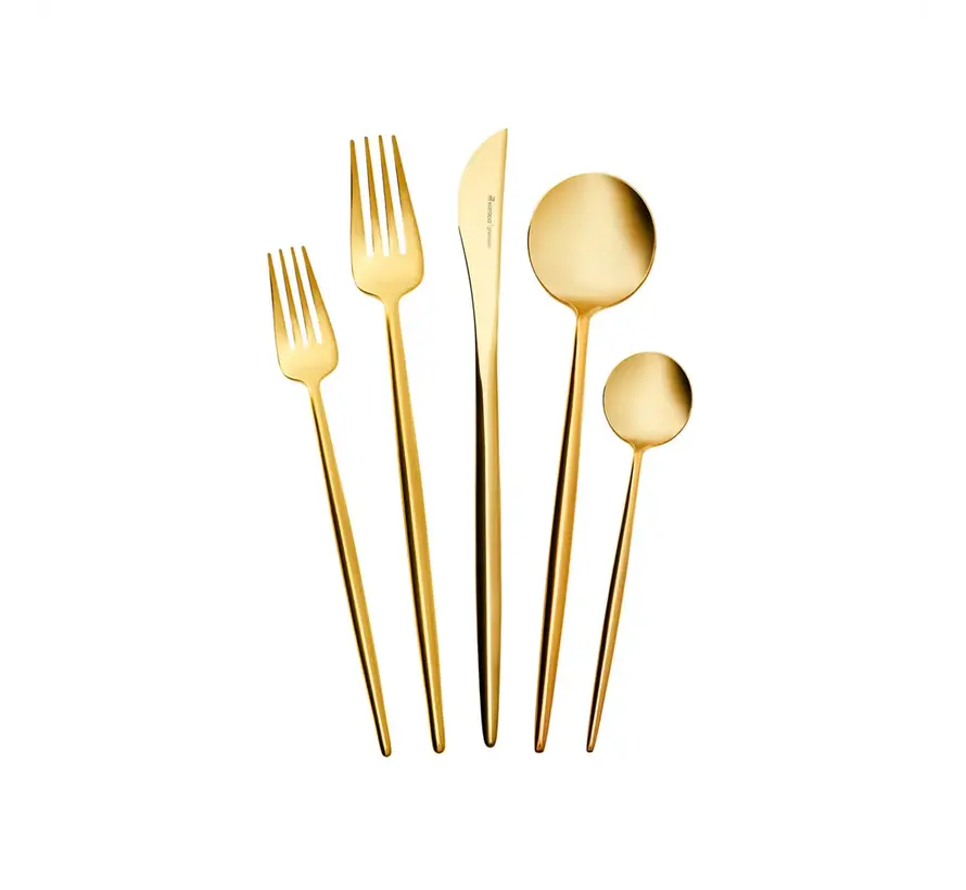 Karaca Jupiter Shiny Gold 60 Parça 12 Kişilik Kutulu Çatal Kaşık Bıçak Takımı
