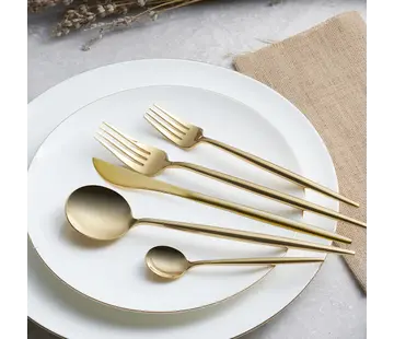 karaca Karaca Jupiter Shiny Gold 60-Delig Bestekset Voor 12 Personen