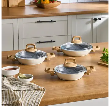 KARACA Karaca Swiss Crystal Inductie 6-delige Kookset - Crème