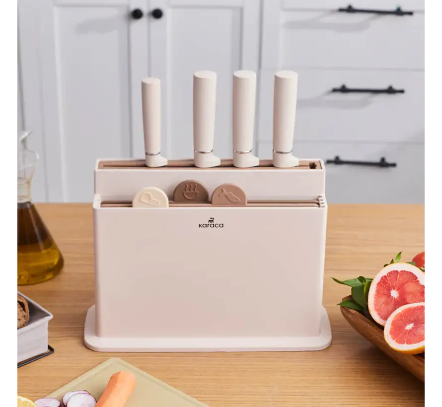 Karaca Chef's Harmony Bıçak & Kesme Tahtası Seti