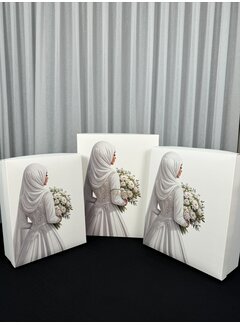 Hijabi Bruid Doos 3 delig