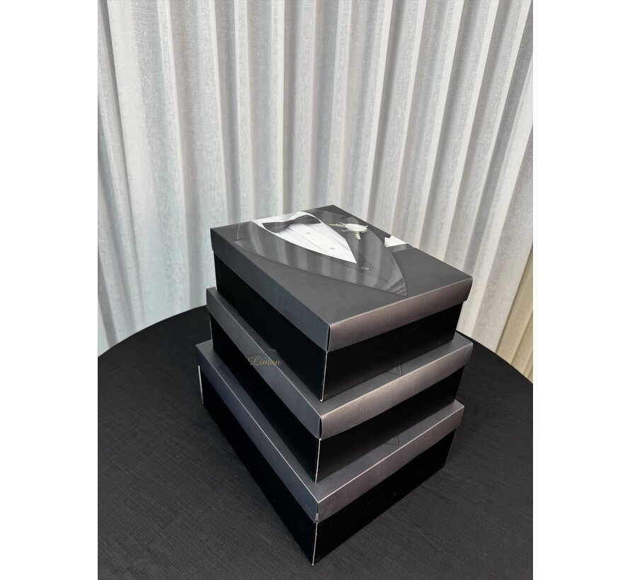 DAMAT KUTUSU SİYAH 3'lu set