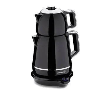 KORKMAZ Korkmaz Demiks Electric Teapot Black/Chrome