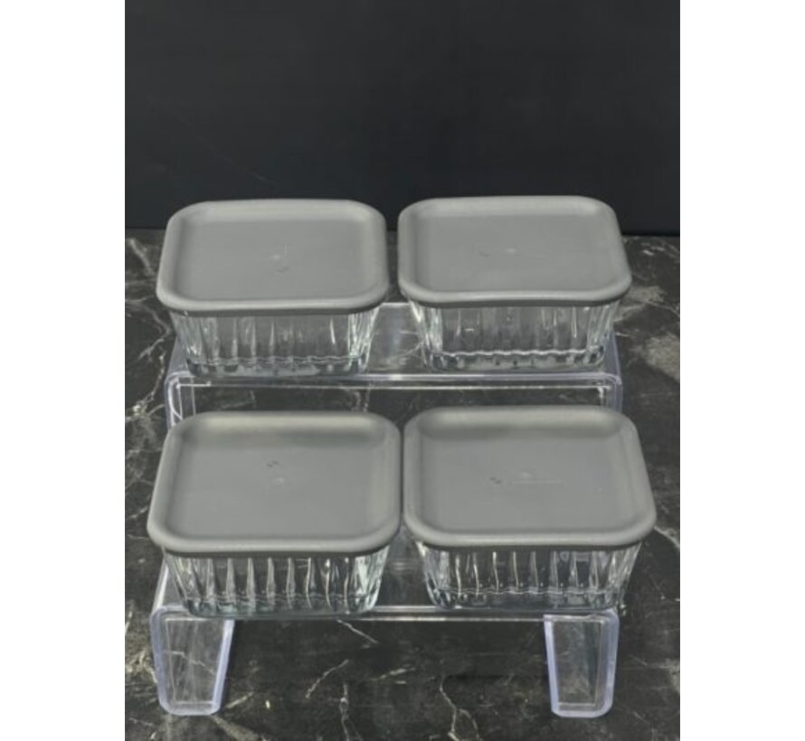 Pasabahce Frezya Sauce mit Deckel ( 8 Delig ) 220 cc
