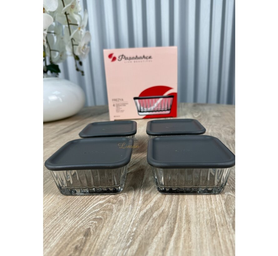 Pasabahce Frezya Dit venir avec couvercle (8 parties ) 220 cc
