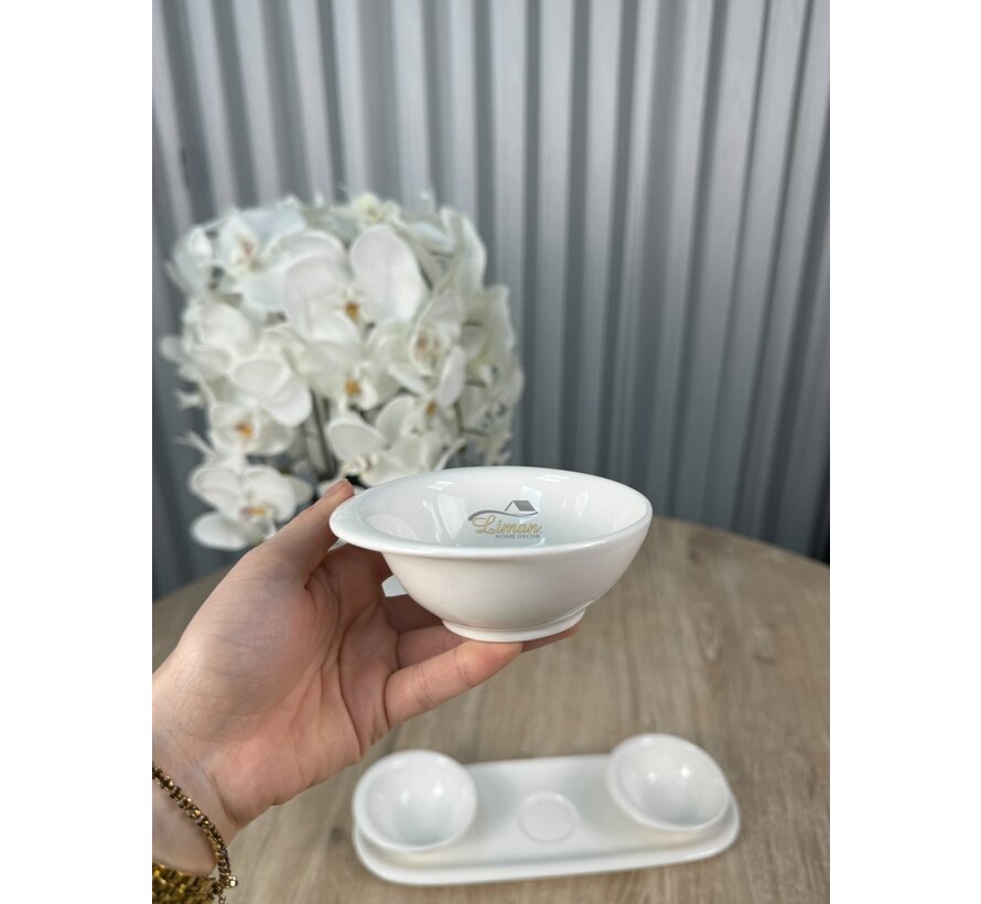 MIRA SCHALENSET | WIT 4-DELIG