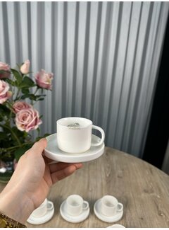Espresso-Set 12-teilig / 6 Personen Weiß
