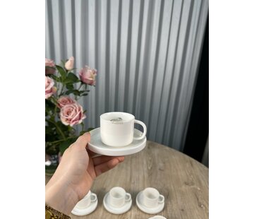 Espresso-Set 12-teilig / 6 Personen Weiß