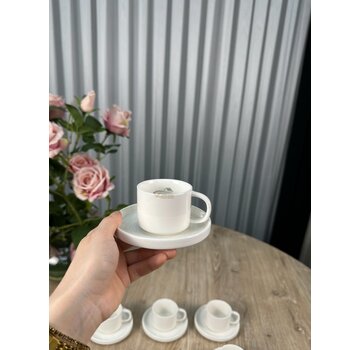 Espressoset 12 Delig | 6 Persoons Wit
