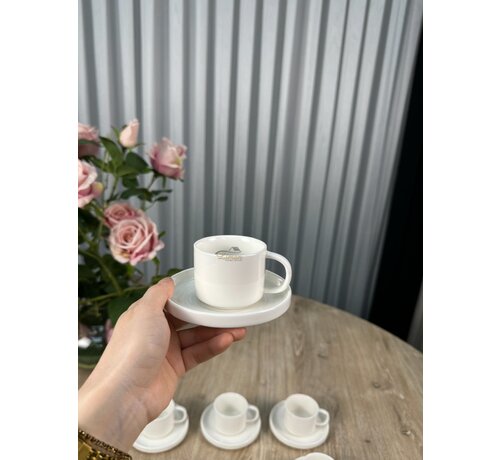 Espresso-Set 12-teilig / 6 Personen Weiß