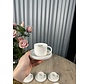 Espresso-Set 12-teilig / 6 Personen Weiß