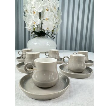 Espressoset 12 Parça / 6 Kişilik Bej